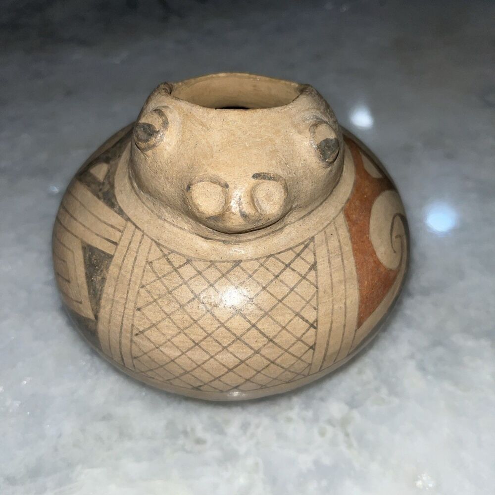 Rosa Lucero Signed Mata Ortiz Animal Effigy Pottery Vessel Mexican Art